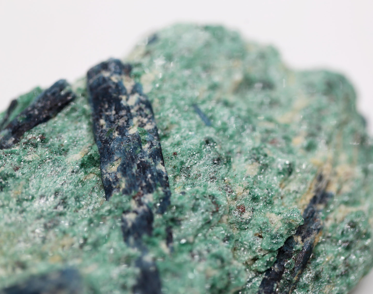 Green Kyanite in Fuchsite Matrix