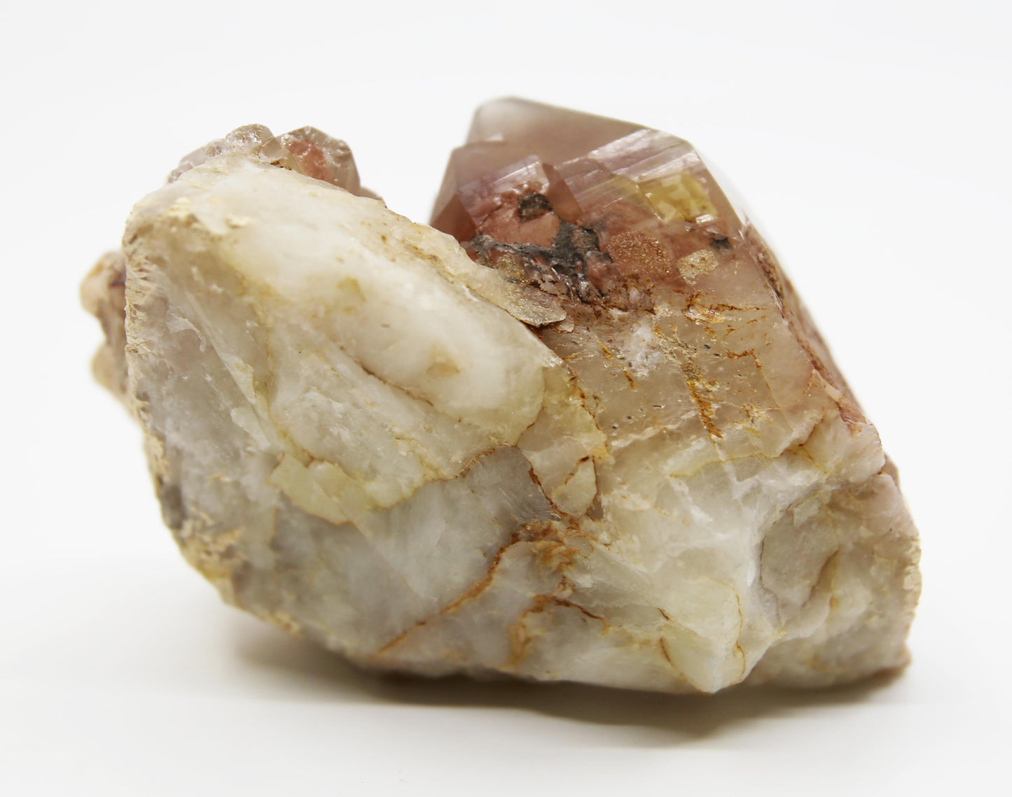 Red Hematite Quartz Cluster
