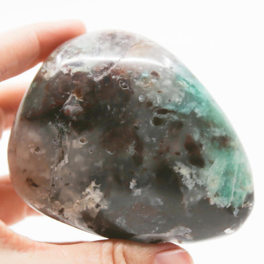 Large Mtorolite Chrome Chalcedony Palm Stone