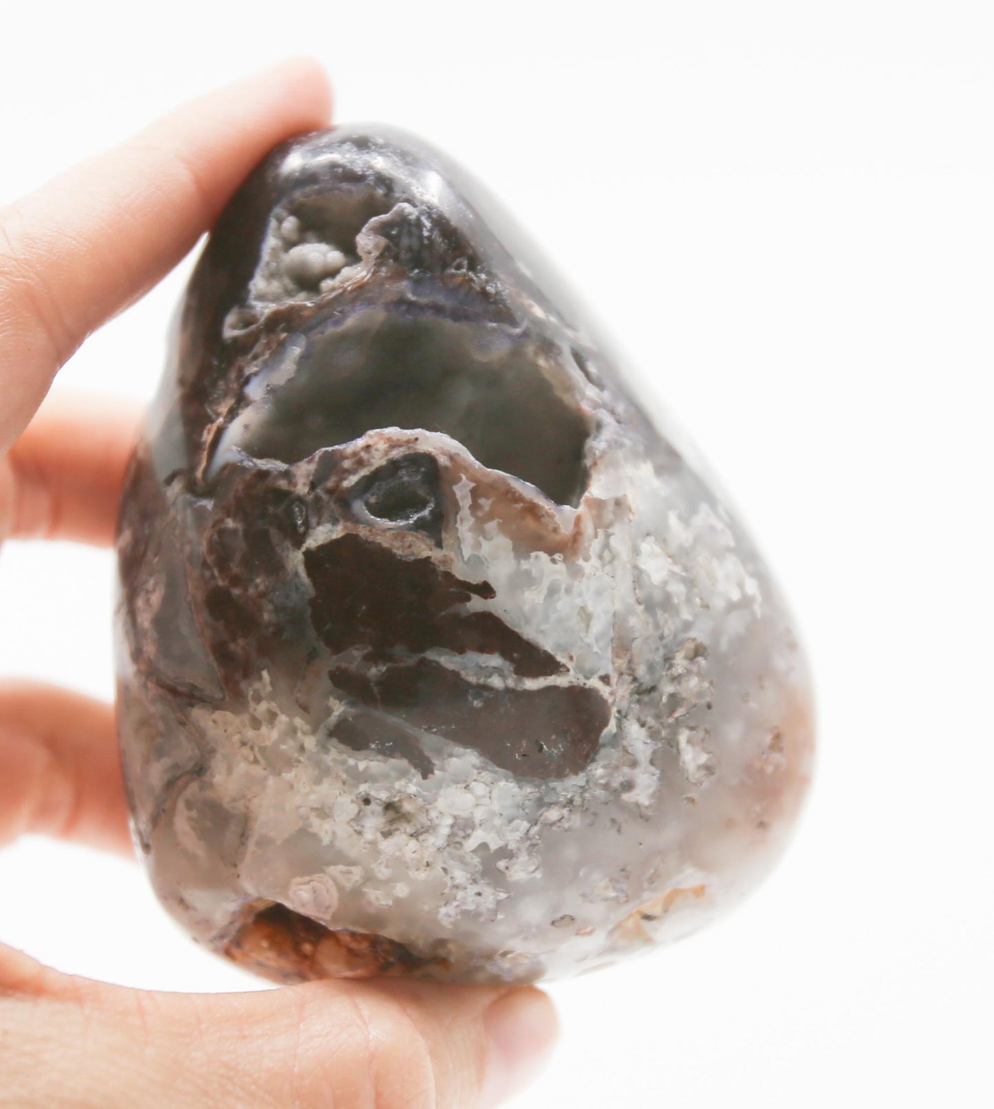 Large Mtorolite Chrome Chalcedony Palm Stone