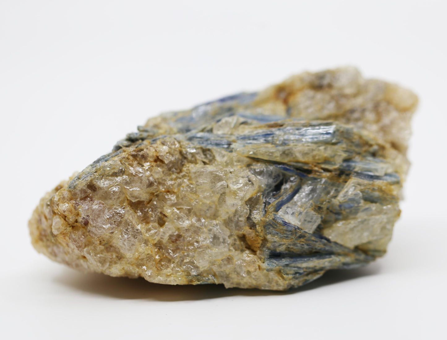 Blue Kyanite with Mica and Calcite Freeform