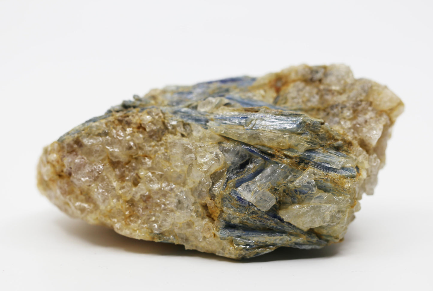 Blue Kyanite with Mica and Calcite Freeform