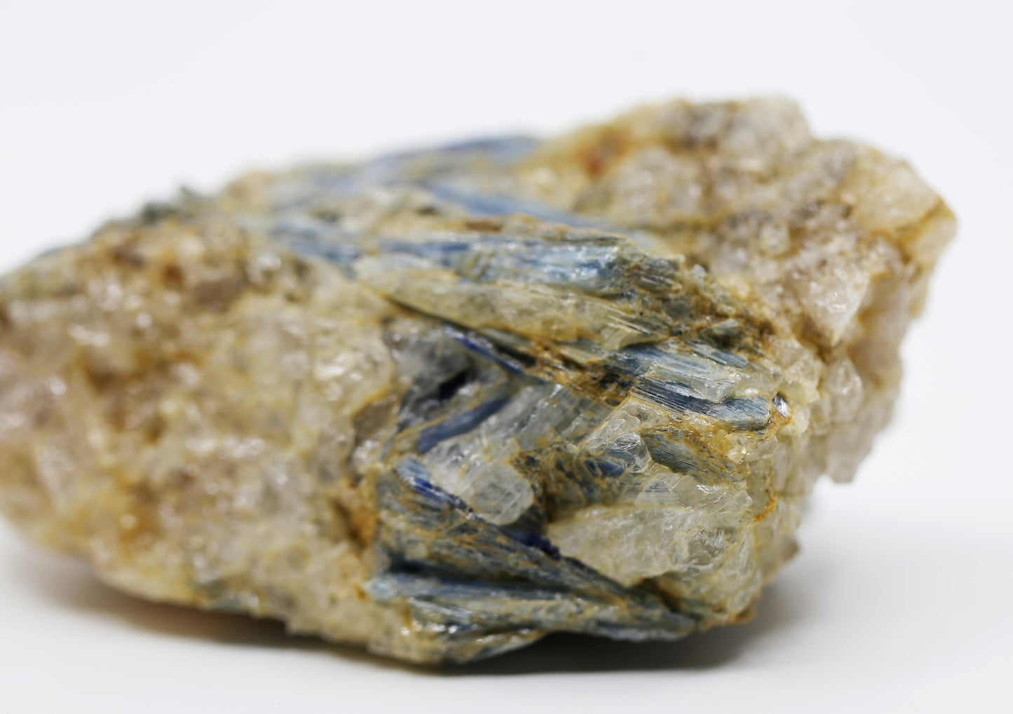 Blue Kyanite with Mica and Calcite Freeform