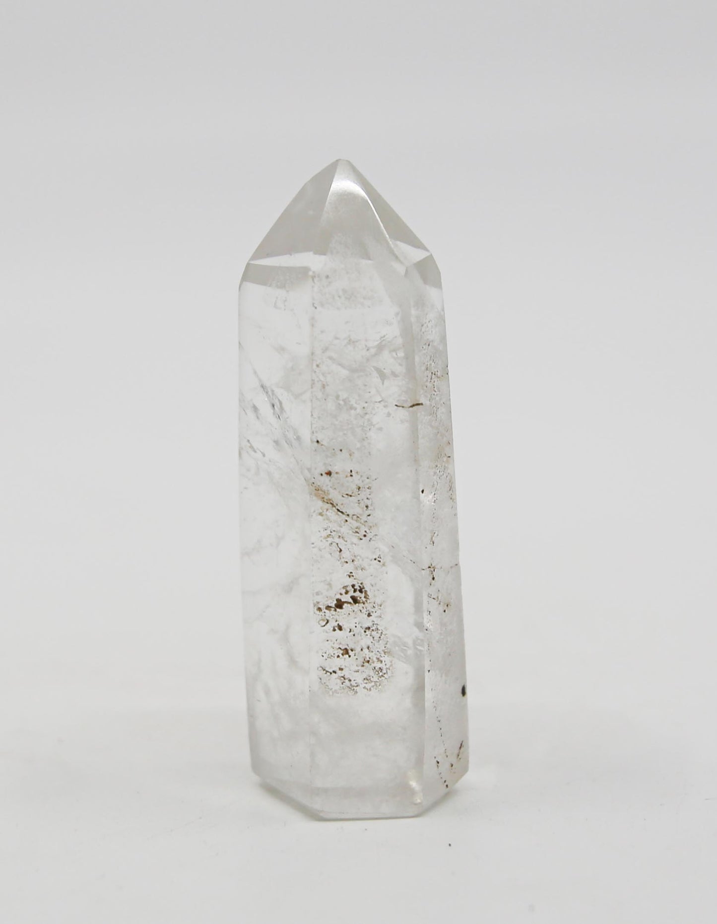 Mini Clear Quartz Tower with Rainbow Prisms