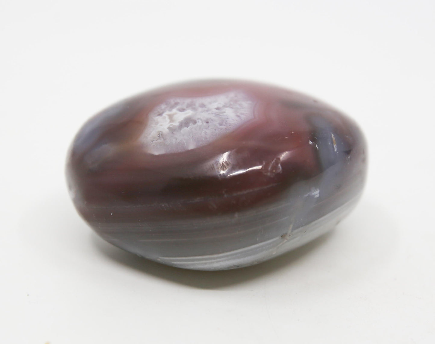 Druzy River Agate Palm Stone