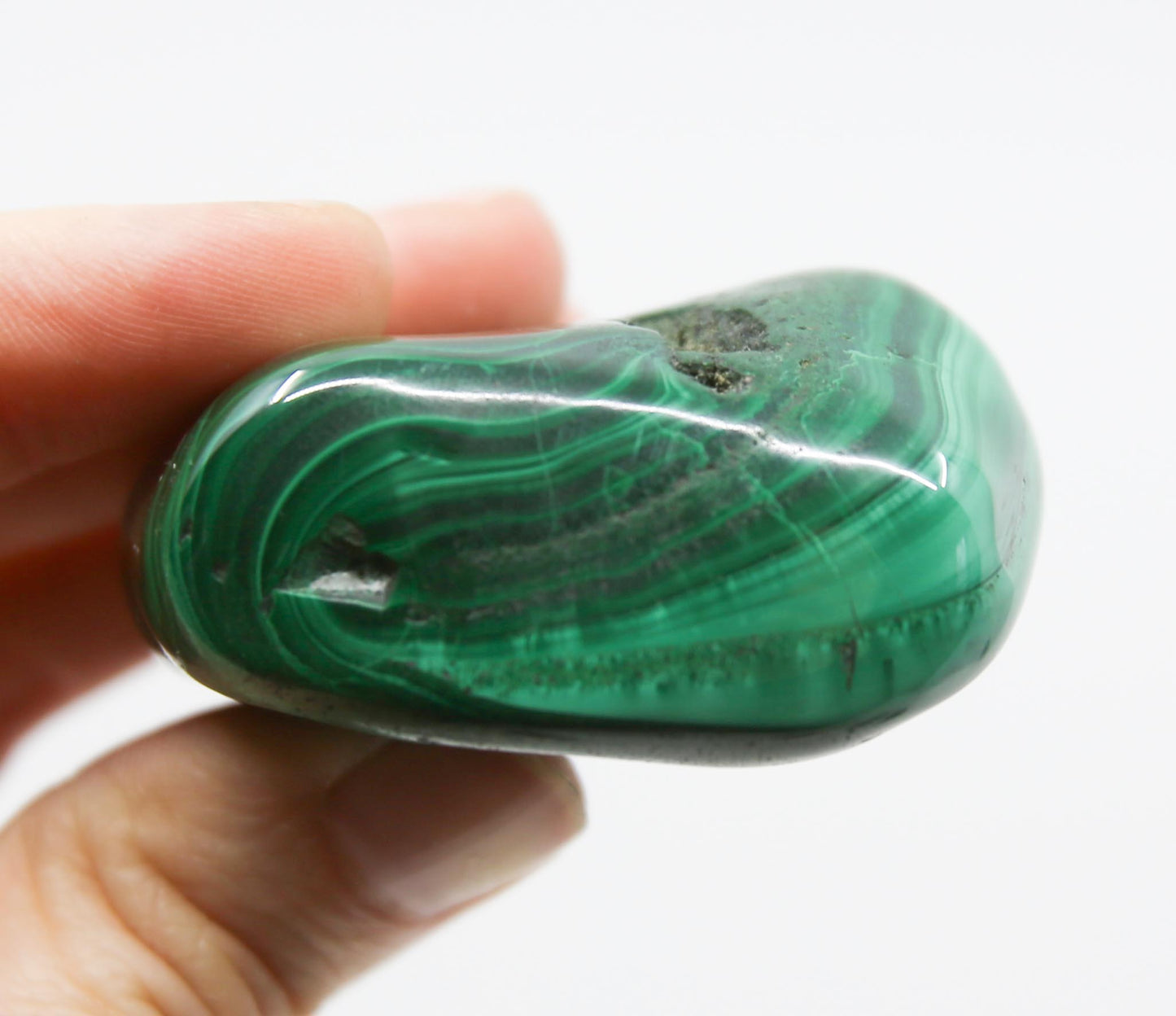 Malachite Palm Stone