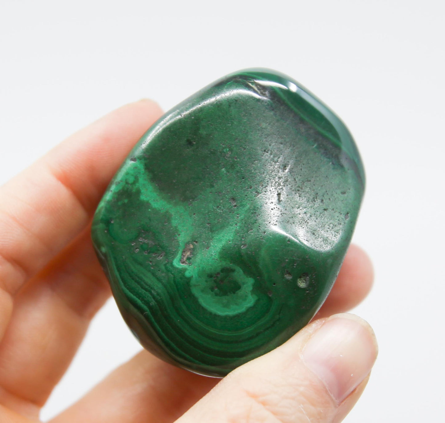Malachite Palm Stone