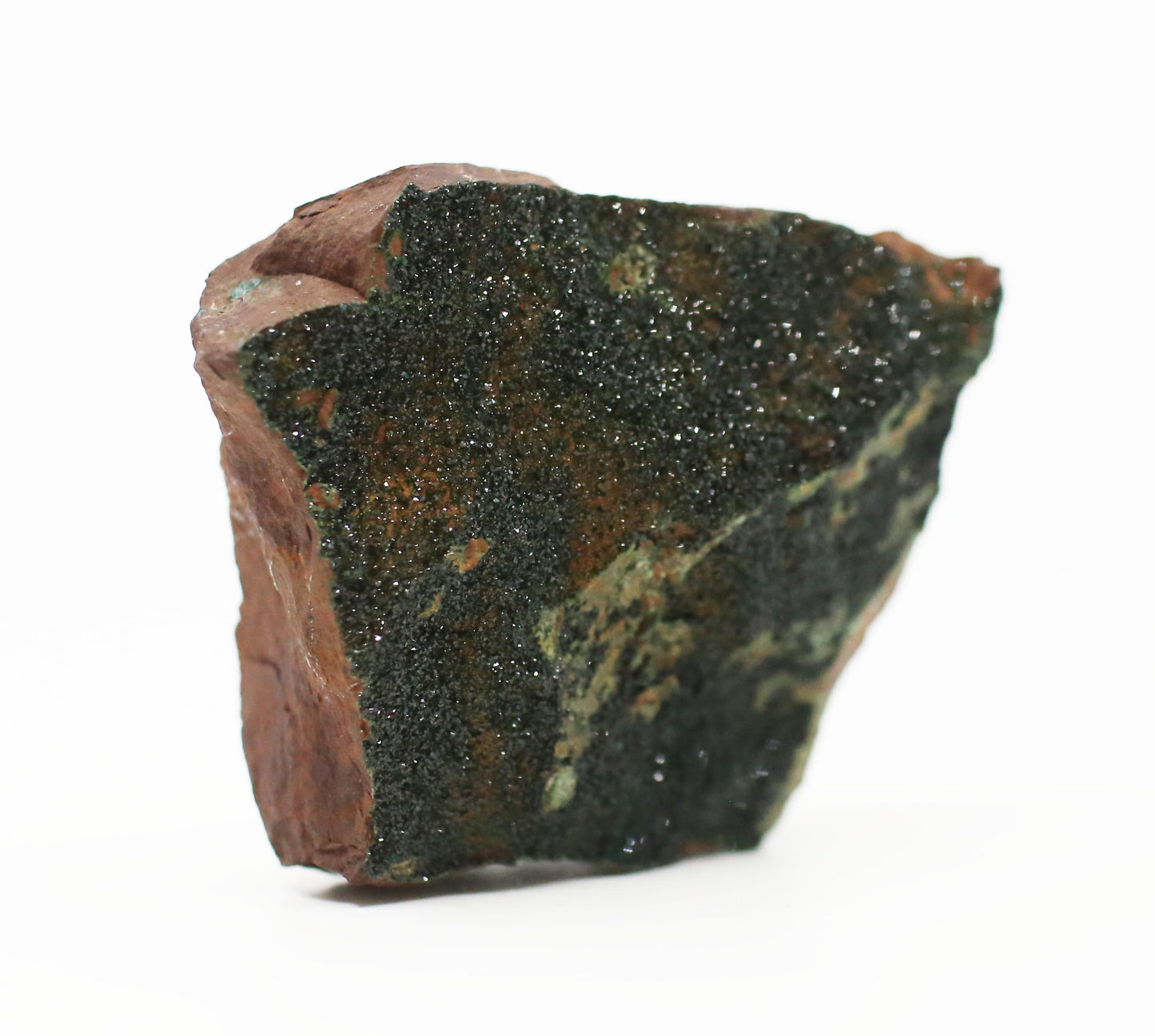 Druzy Malachite and Dolomite with Hematite Specimen