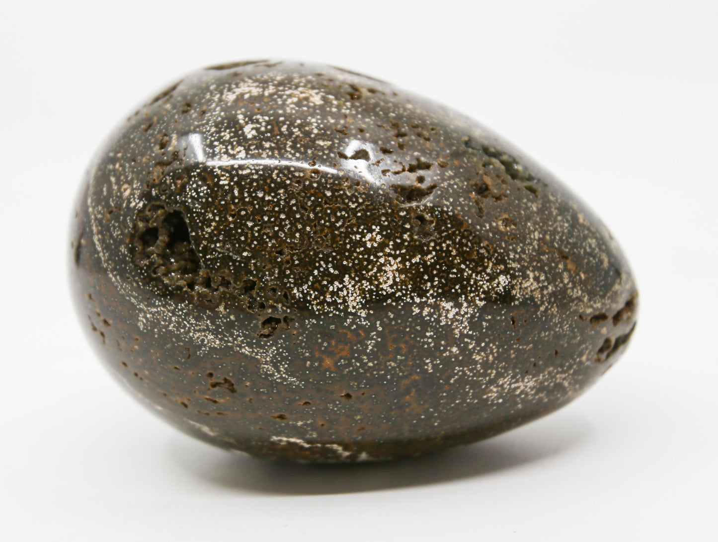 Ocean Jasper Egg with Druzy Deposits