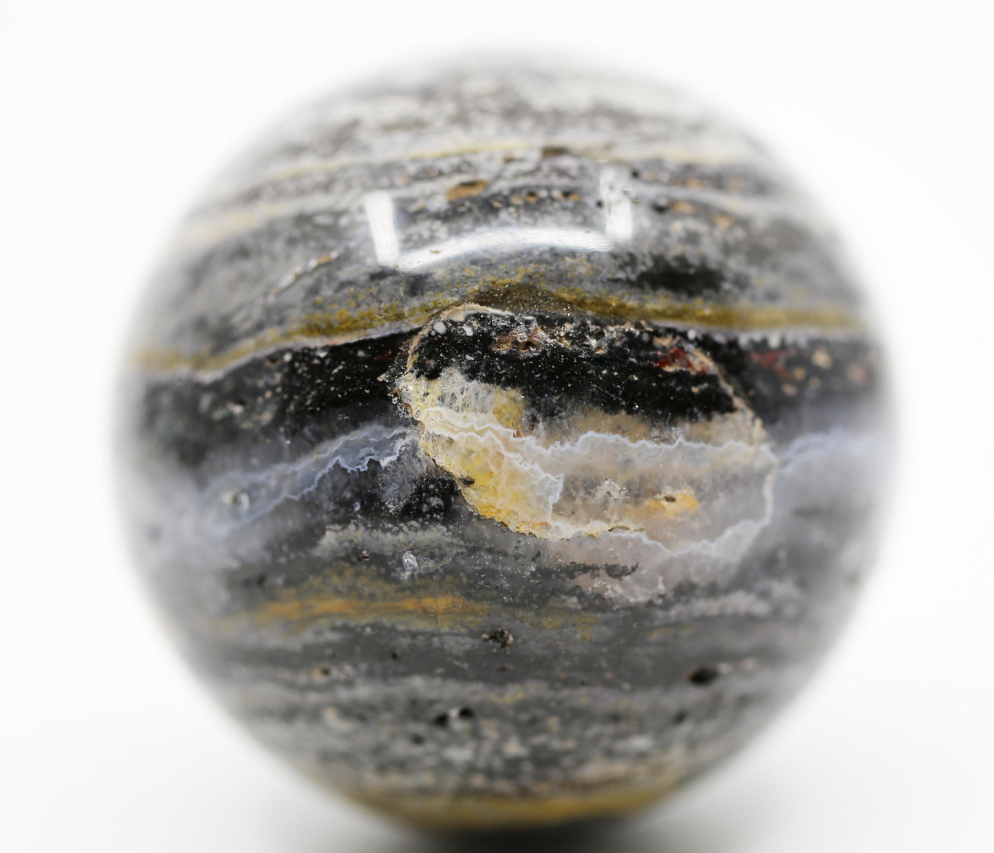 Glittery Ocean Jasper Sphere