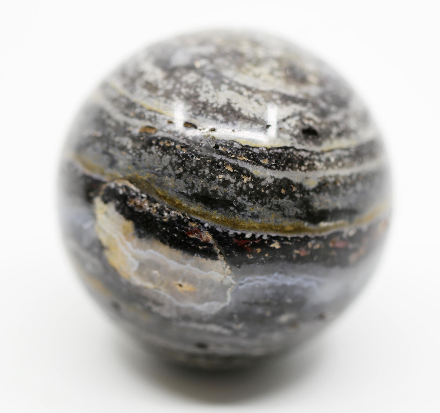 Glittery Ocean Jasper Sphere