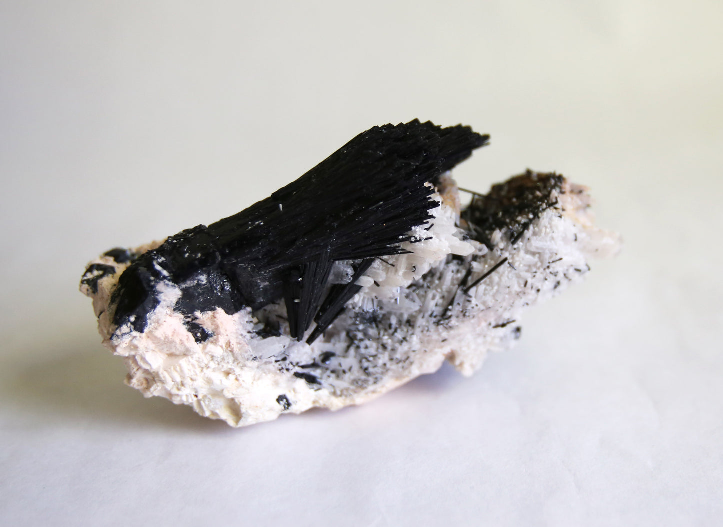 Black Tourmaline, Quartz and Feldspar Specimen