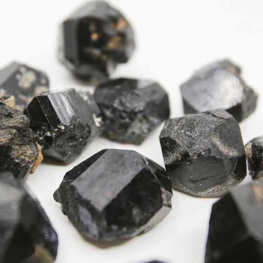 Natural Black Tourmaline Crystals