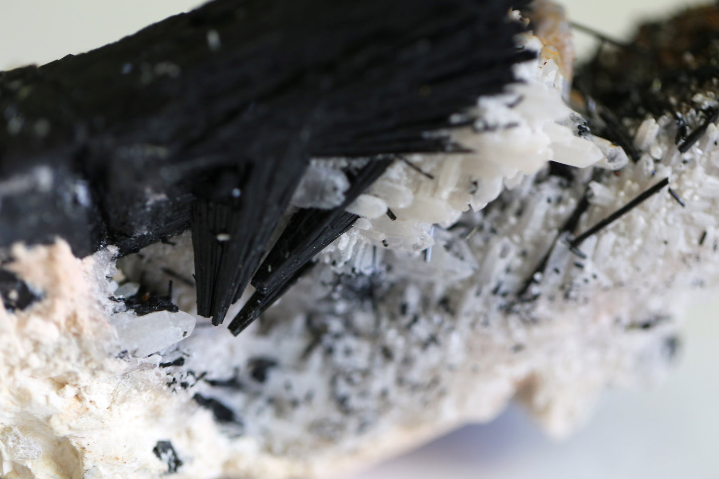 Black Tourmaline, Quartz and Feldspar Specimen