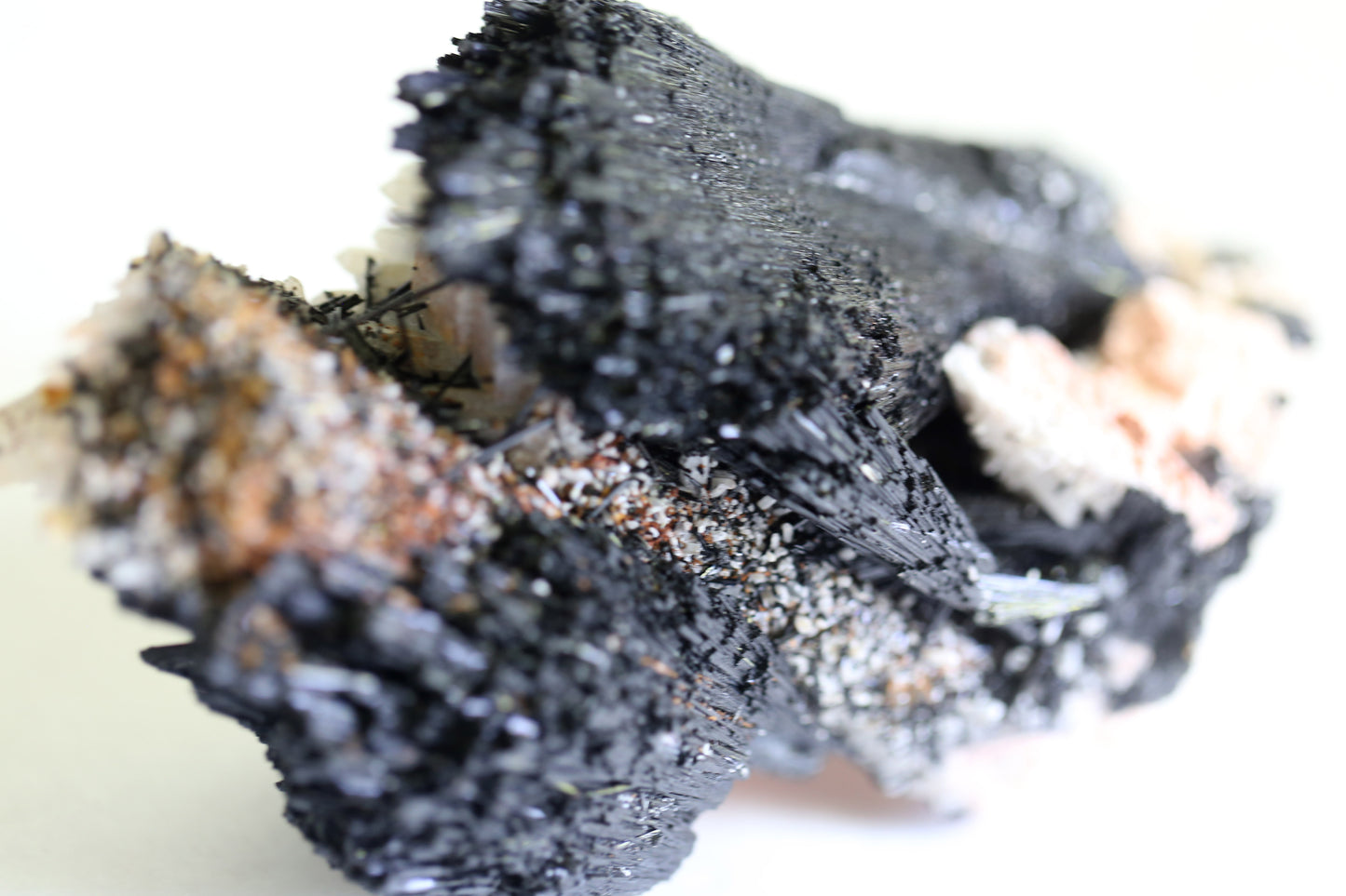 Black Tourmaline, Quartz and Feldspar Specimen