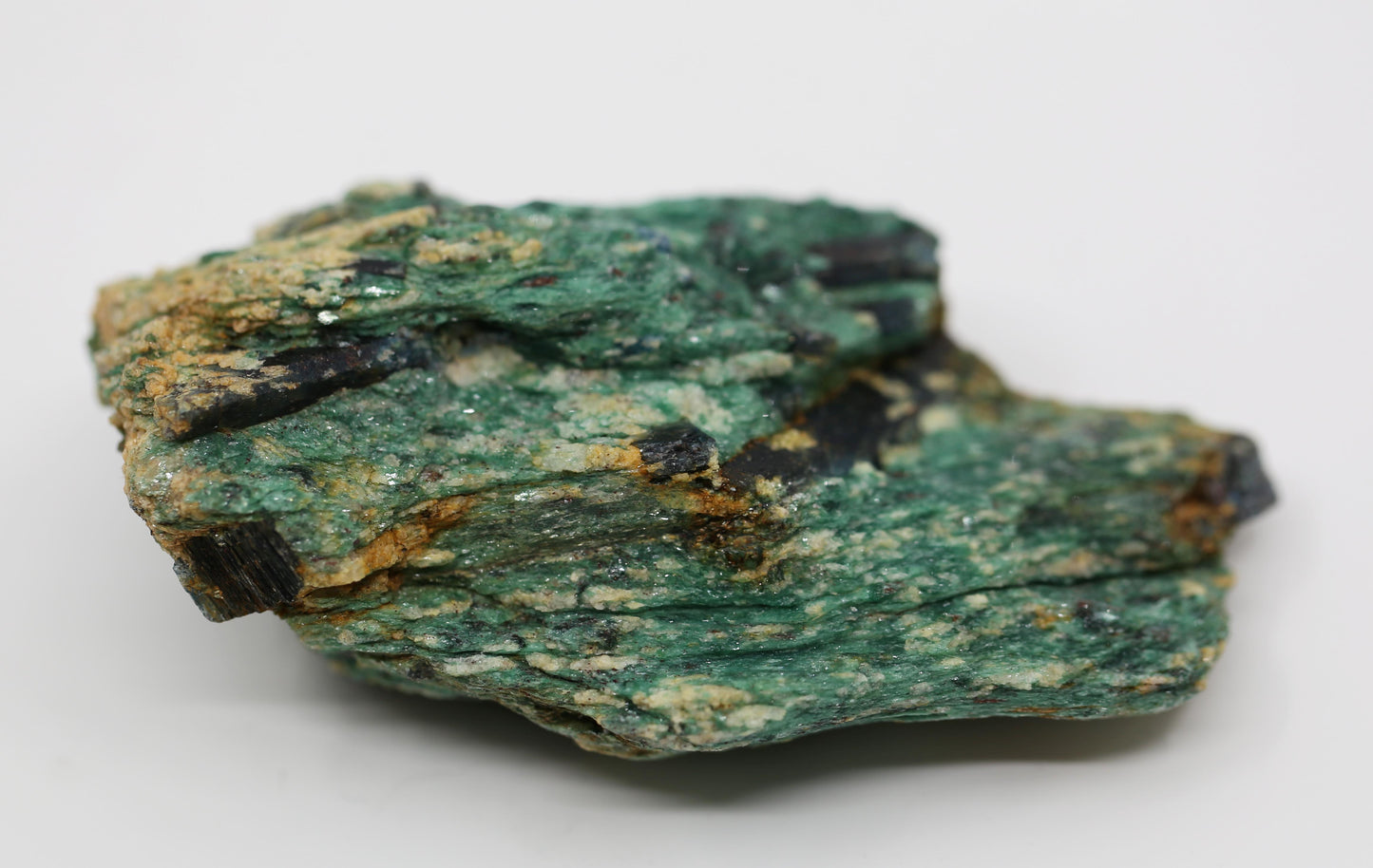 Natural Green Kyanite in Fuchsite Matrix