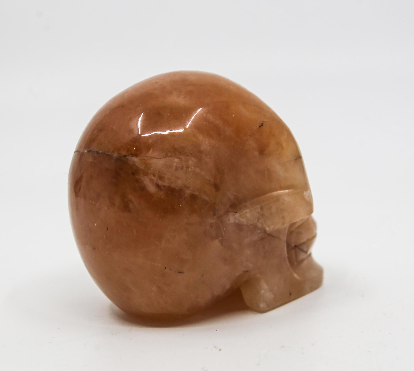 Orange Calcite Crystal Skull
