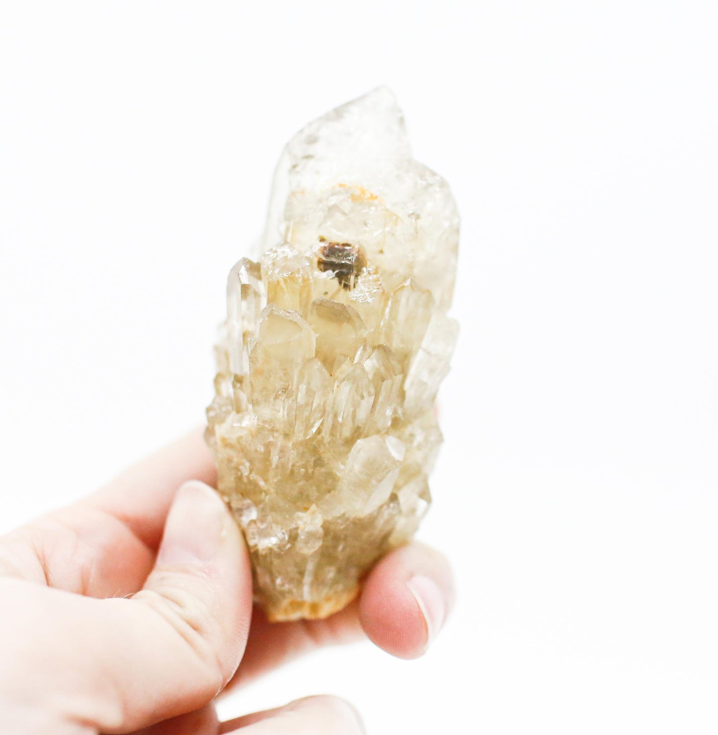 Natural Pale Citrine Cluster