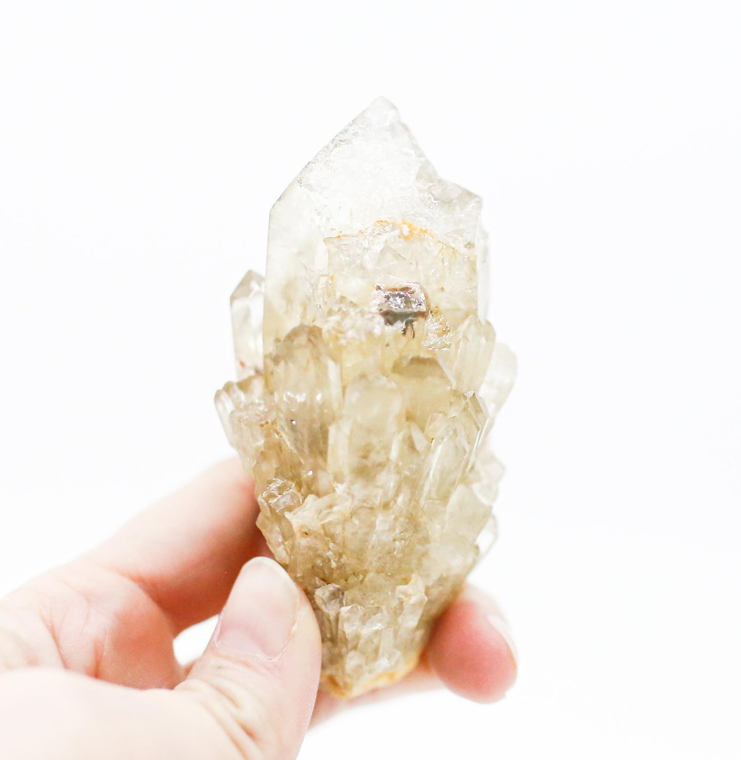 Natural Pale Citrine Cluster