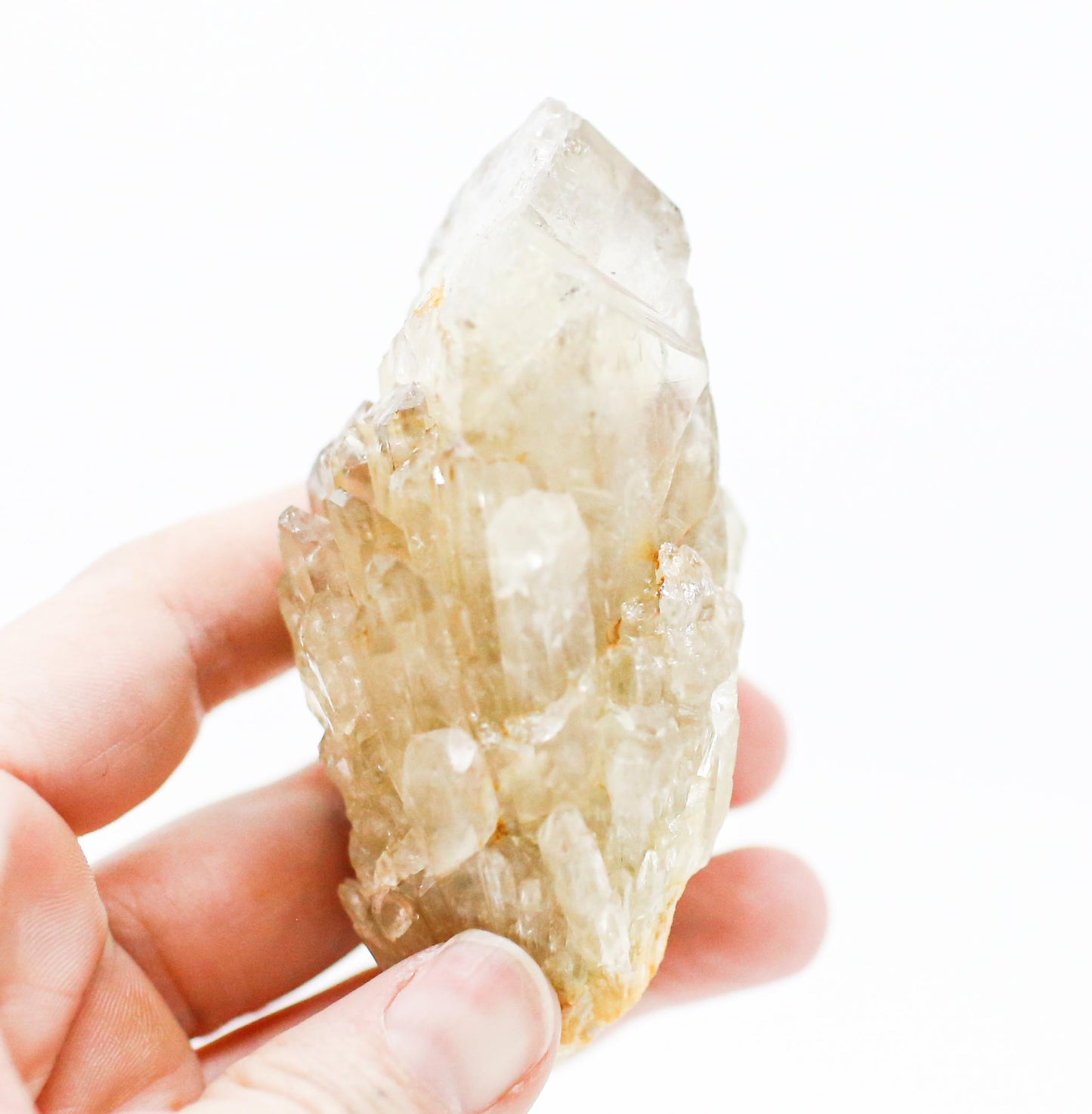 Natural Pale Citrine Cluster