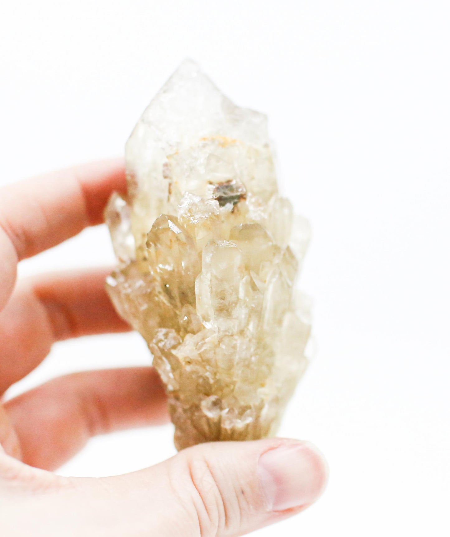 Natural Pale Citrine Cluster
